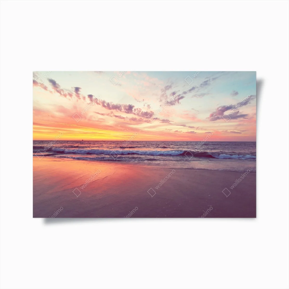Poster coucher de soleil pastel sur la plage – Wallnifity® Poster coucher de soleil pastel sur la plage – Wallnifity®