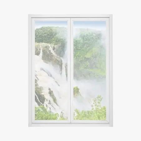 Sticker pour vitres et fenêtres cascade majestueuse de Barron Falls, Australie – Wallnifity®