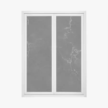 Sticker pour vitres et fenêtres marbre noir contemporain à veines blanches – Wallnifity®