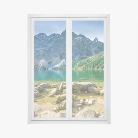 Sticker pour vitres et fenêtres reflets émeraude à Morskie Oko – Wallnifity®