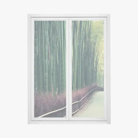 Sticker pour vitres et fenêtres allée de bambous d'Arashiyama, Kyoto – Wallnifity®