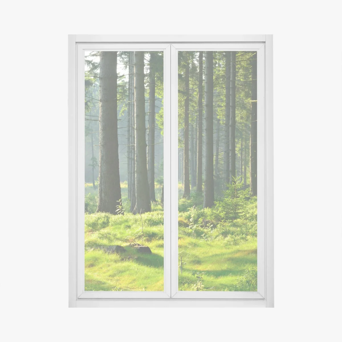 Sticker pour vitres et fenêtres forêt enchantée au petit matin – Wallnifity® Sticker pour vitres et fenêtres forêt enchantée au petit matin – Wallnifity®
