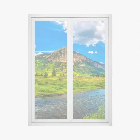 Sticker pour vitres et fenêtres sérénité alpine à Crested Butte – Wallnifity®