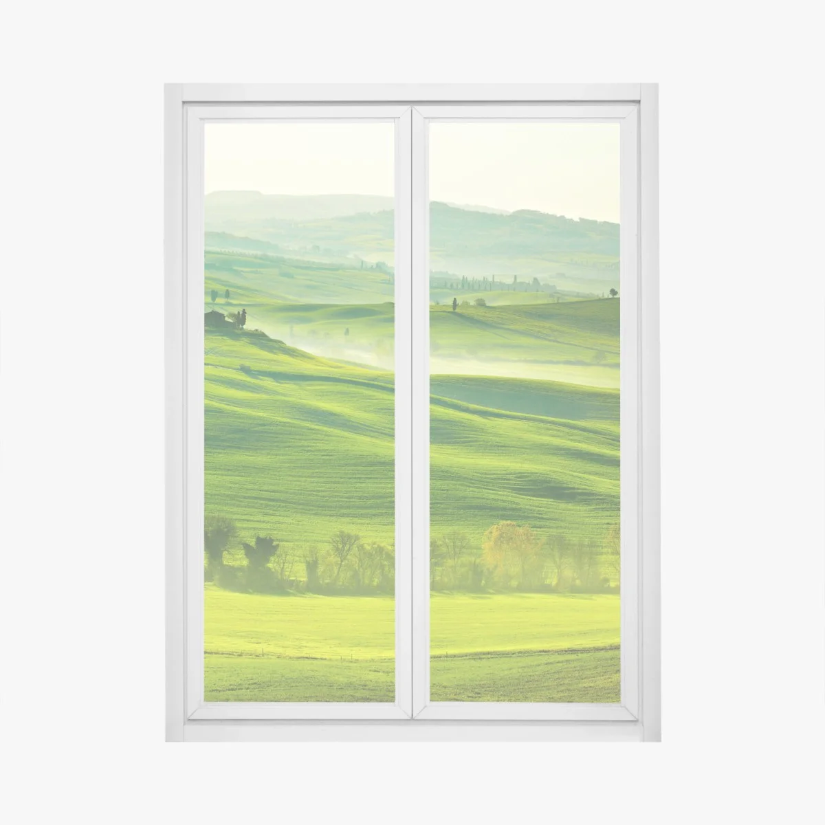 Sticker pour vitres et fenêtres douceur des collines de San Quirico d'Orcia, Toscane – Wallnifity® Sticker pour vitres et fenêtres douceur des collines de San Quirico d'Orcia, Toscane – Wallnifity®