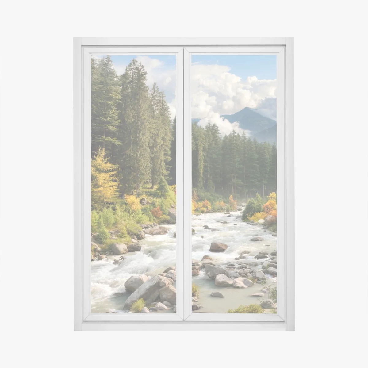 Sticker pour vitres et fenêtres paysage de montagne aux couleurs d'automne – Wallnifity® Sticker pour vitres et fenêtres paysage de montagne aux couleurs d'automne – Wallnifity®