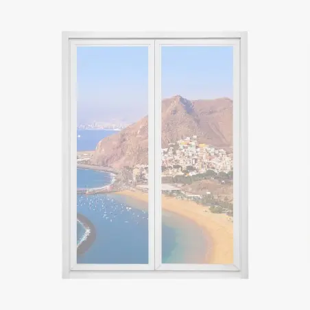 Sticker pour vitres et fenêtres côte ensoleillée de Las Teresitas, Tenerife – Wallnifity®