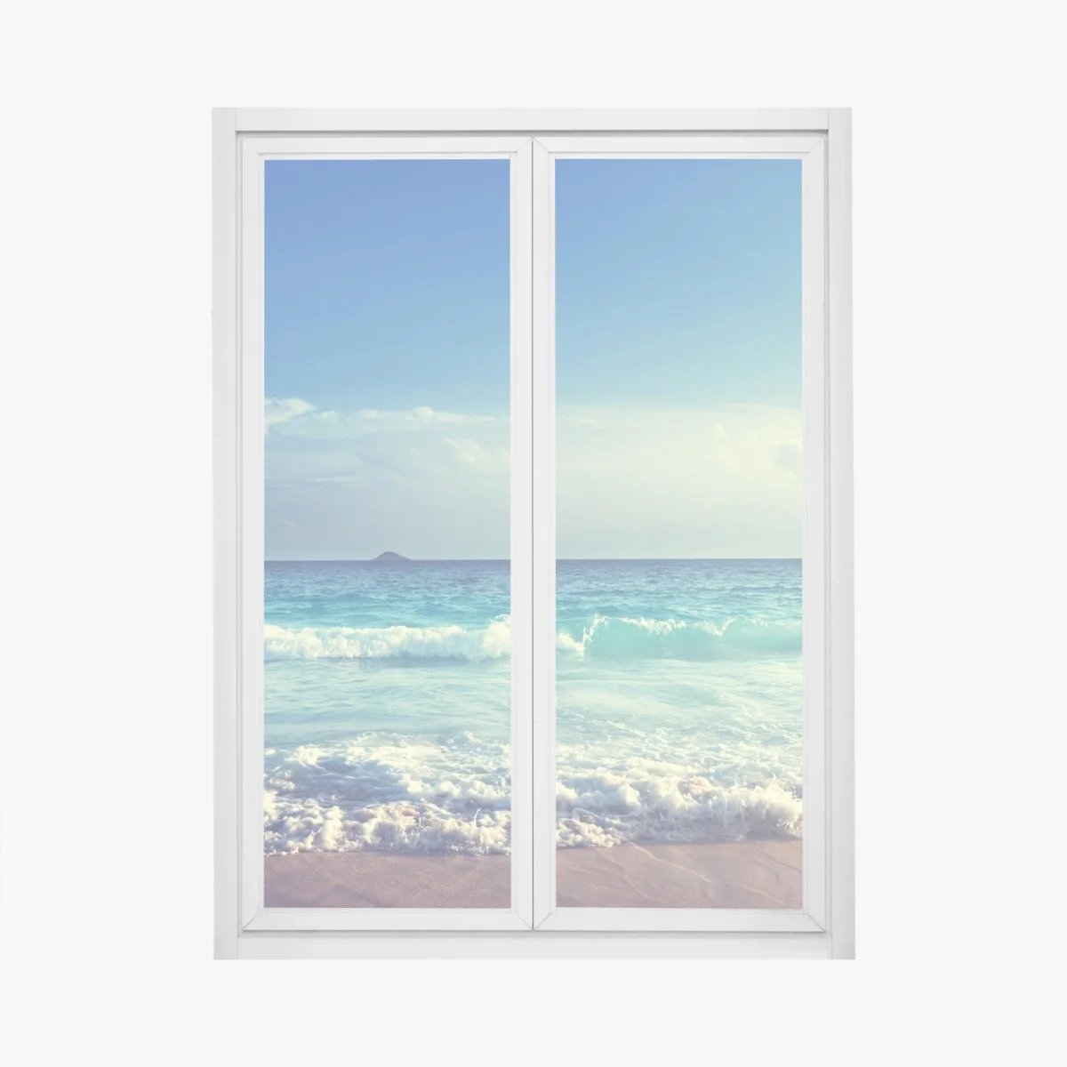 Sticker pour vitres et fenêtres coucher de soleil paisible aux Seychelles – Wallnifity® Sticker pour vitres et fenêtres coucher de soleil paisible aux Seychelles – Wallnifity®