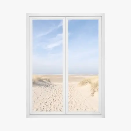 Sticker pour vitres et fenêtres paysage de dunes en Allemagne – Wallnifity®