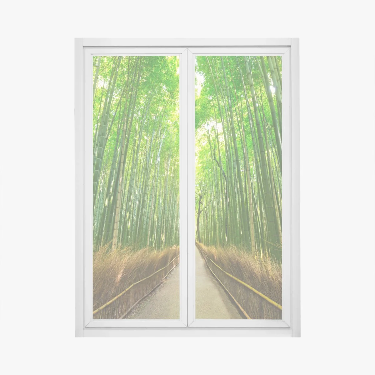 Sticker pour vitres et fenêtres allée de bambous d'Arashiyama, Kyoto – Wallnifity® Sticker pour vitres et fenêtres allée de bambous d'Arashiyama, Kyoto – Wallnifity®