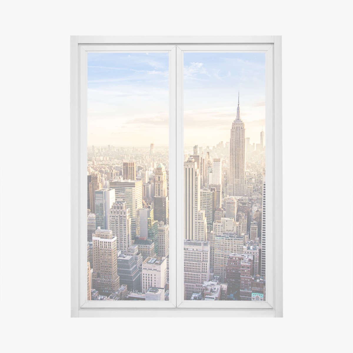Sticker pour vitres et fenêtres ciel de New York au coucher du soleil – Wallnifity®