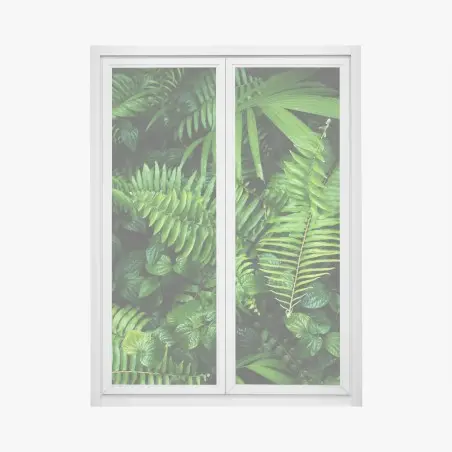 Sticker pour vitres et fenêtres jardin vertical tropical luxuriant – Wallnifity®