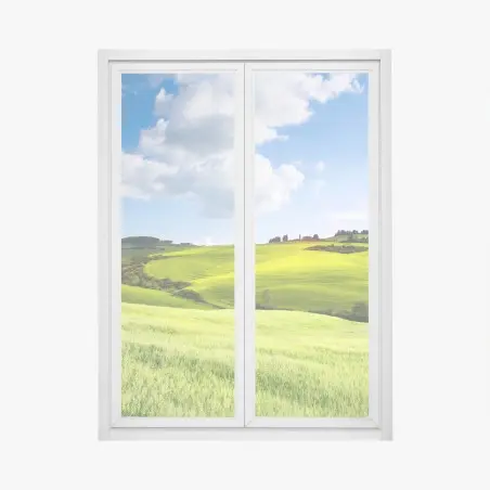 Sticker pour vitres et fenêtres douceur des collines de Toscane en lumière dorée – Wallnifity®