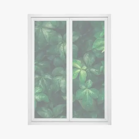 Sticker pour vitres et fenêtres canopée verte luxuriante – Wallnifity®