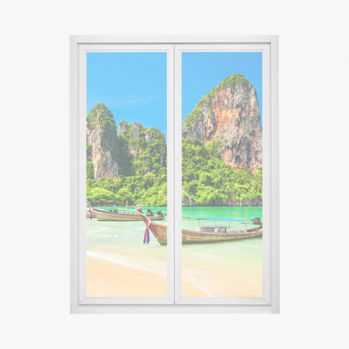 Sticker pour vitres et fenêtres paradis côtier en Thaïlande – Wallnifity® Sticker pour vitres et fenêtres paradis côtier en Thaïlande – Wallnifity®