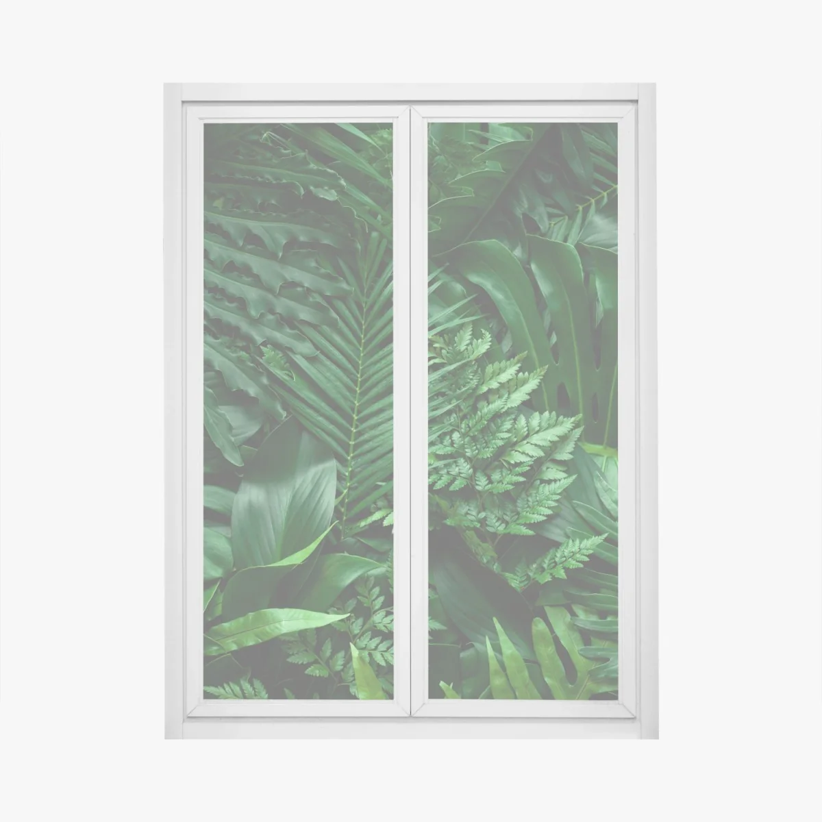 Sticker pour vitres et fenêtres jungle de feuilles luxuriantes – Wallnifity® Sticker pour vitres et fenêtres jungle de feuilles luxuriantes – Wallnifity®
