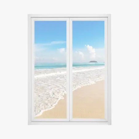 Sticker pour vitres et fenêtres paysage marin apaisant de Karon, Phuket, Thaïlande – Wallnifity®