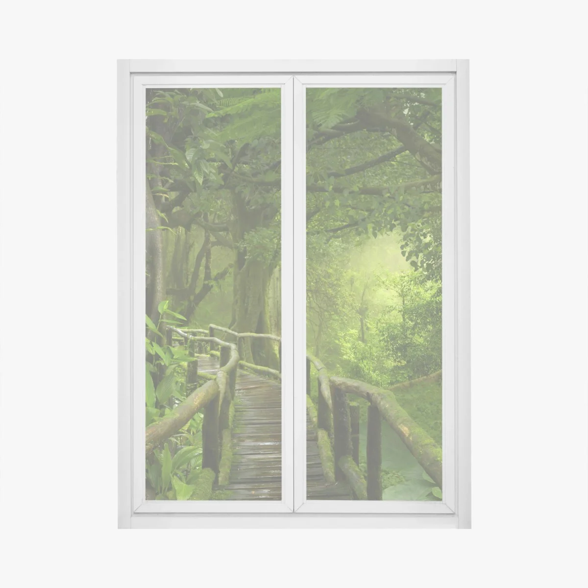 Sticker pour vitres et fenêtres promenade dans la jungle tropicale – Wallnifity® Sticker pour vitres et fenêtres promenade dans la jungle tropicale – Wallnifity®