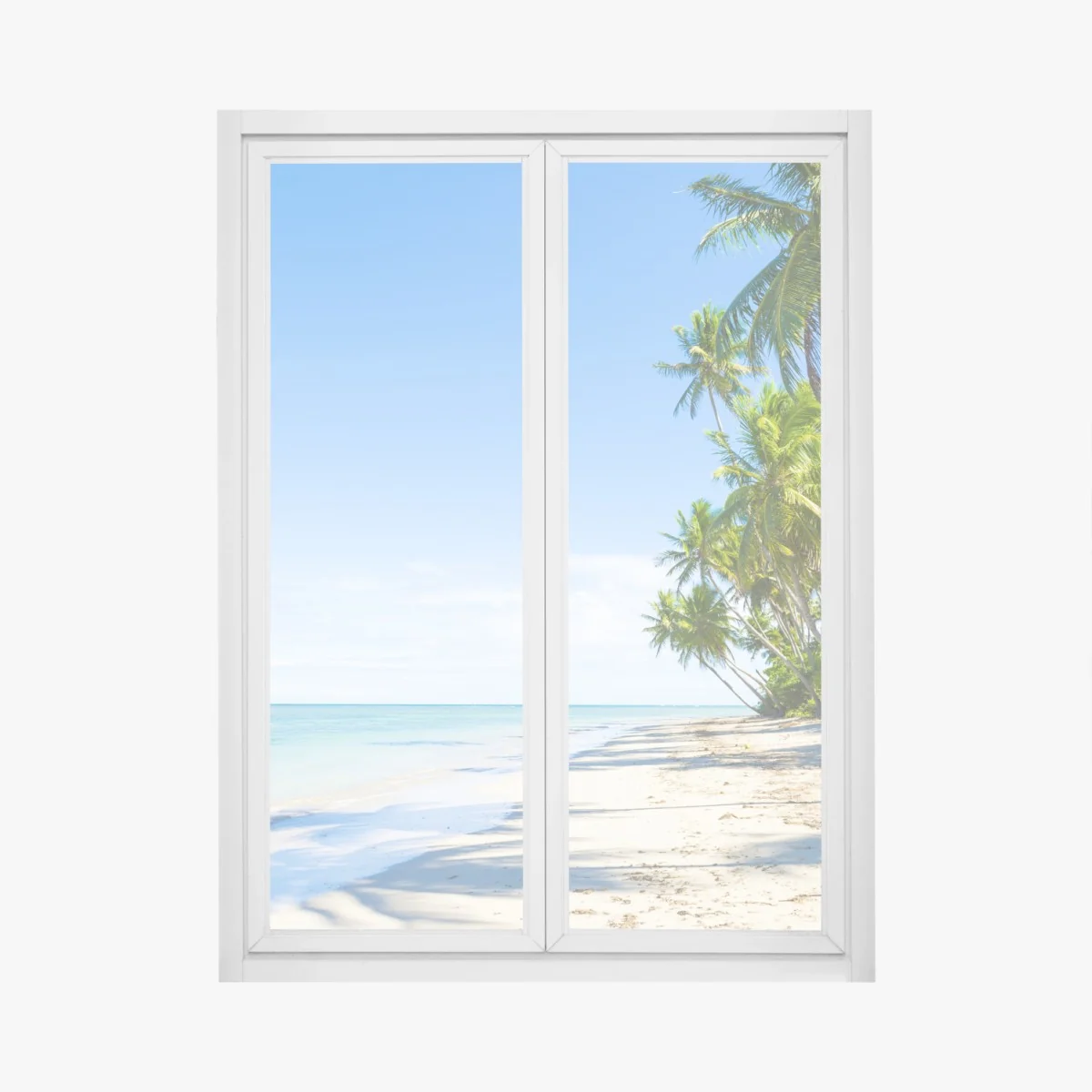 Sticker pour vitres et fenêtres escapade tropicale au bord de mer – Wallnifity® Sticker pour vitres et fenêtres escapade tropicale au bord de mer – Wallnifity®
