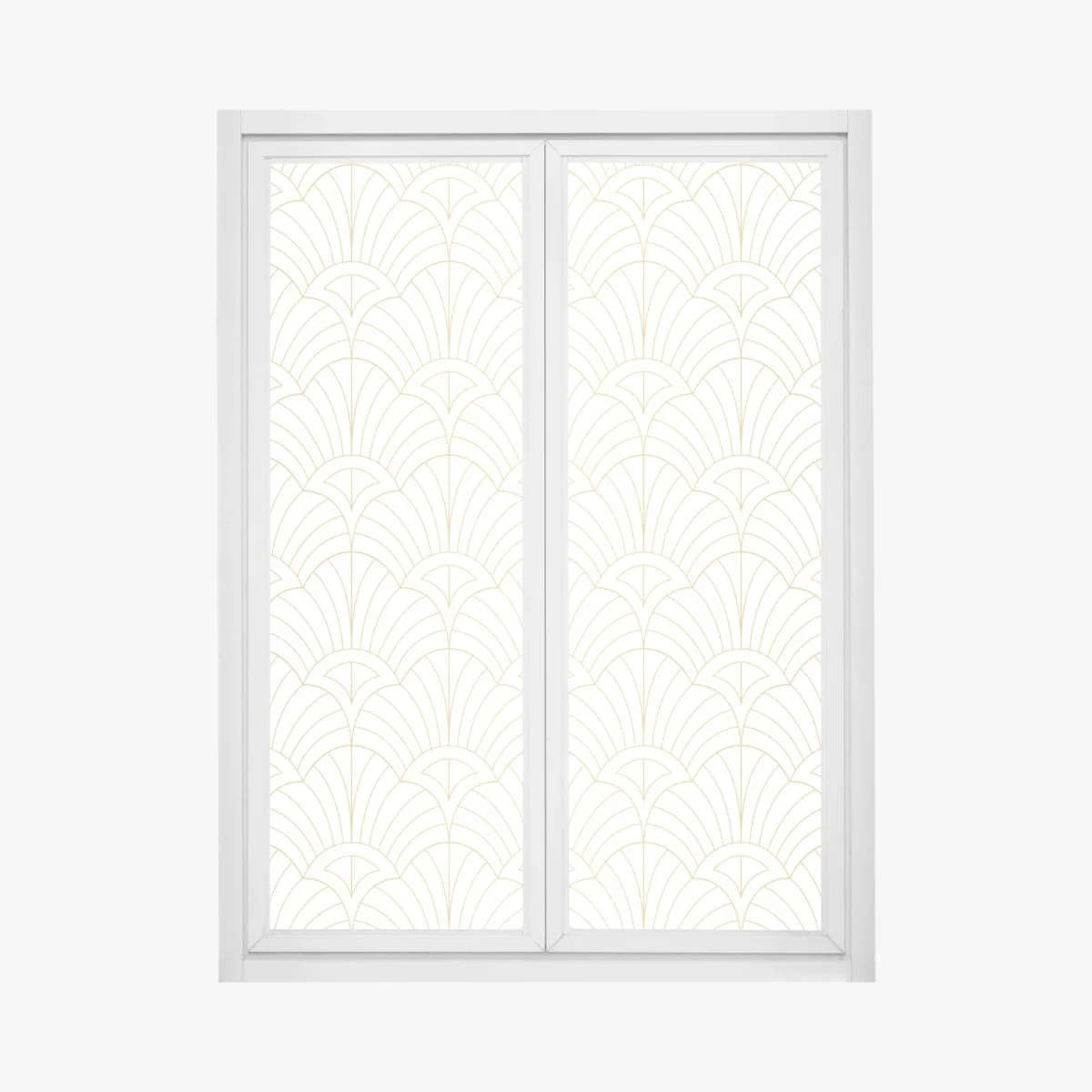 Sticker pour vitres et fenêtres motif art déco doré sur fond blanc – Wallnifity® Sticker pour vitres et fenêtres motif art déco doré sur fond blanc – Wallnifity®