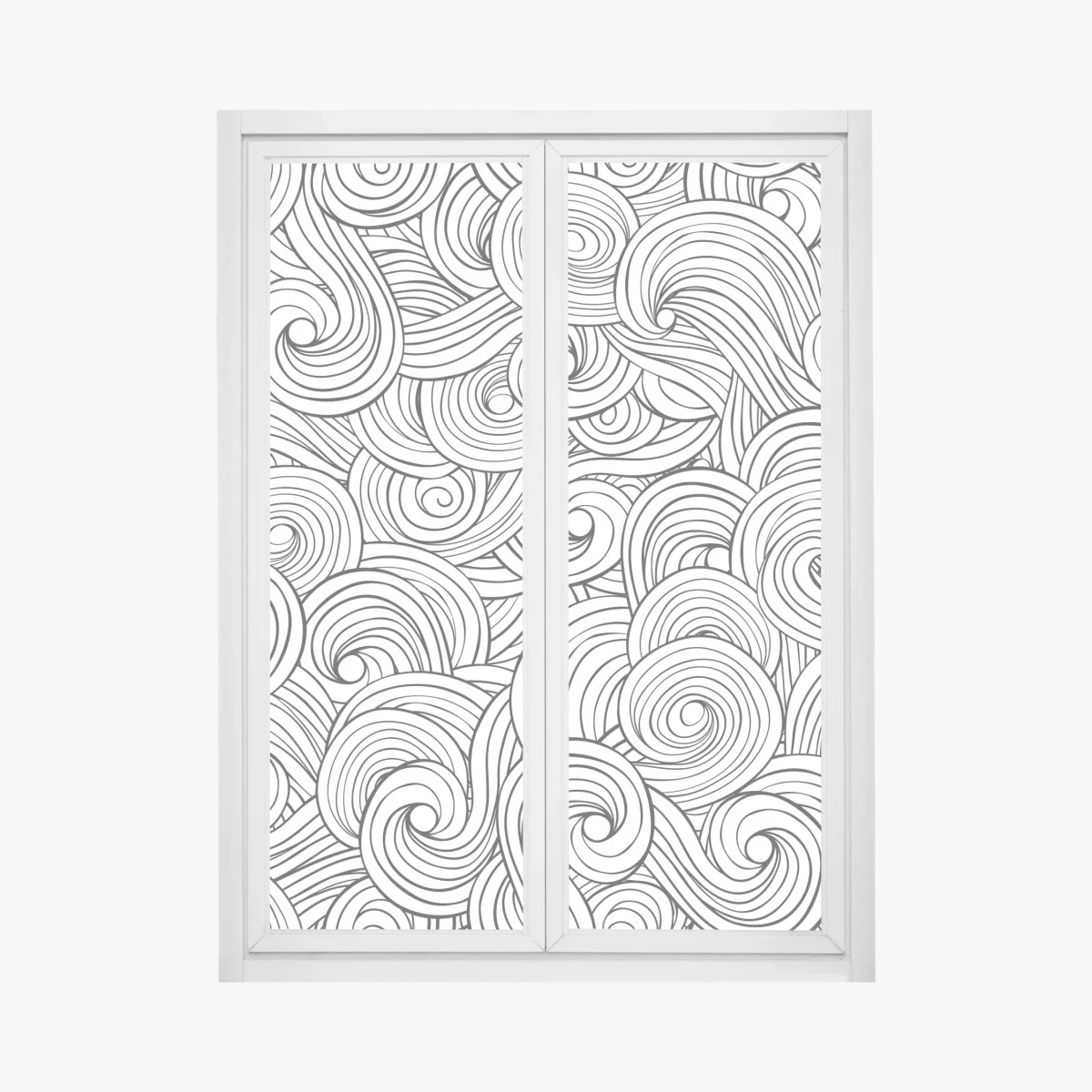 Sticker pour vitres et fenêtres motif tourbillonnant abstrait en noir et blanc – Wallnifity® Sticker pour vitres et fenêtres motif tourbillonnant abstrait en noir et blanc – Wallnifity®