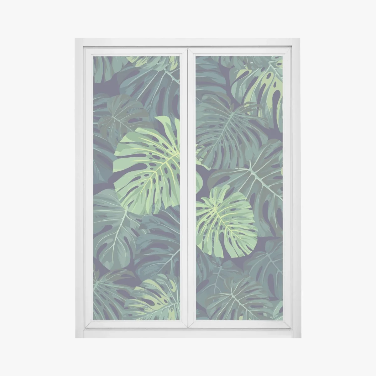 Sticker pour vitres et fenêtres feuillage tropical luxuriant – Wallnifity® Sticker pour vitres et fenêtres feuillage tropical luxuriant – Wallnifity®
