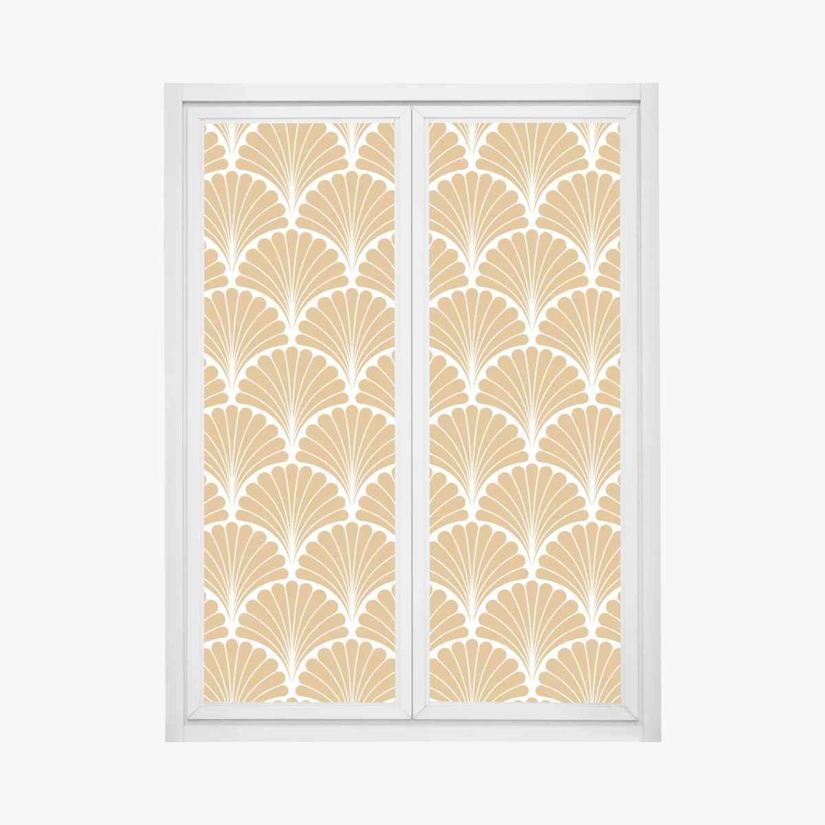 Sticker pour vitres et fenêtres motif coquillage art déco doré – Wallnifity® Sticker pour vitres et fenêtres motif coquillage art déco doré – Wallnifity®