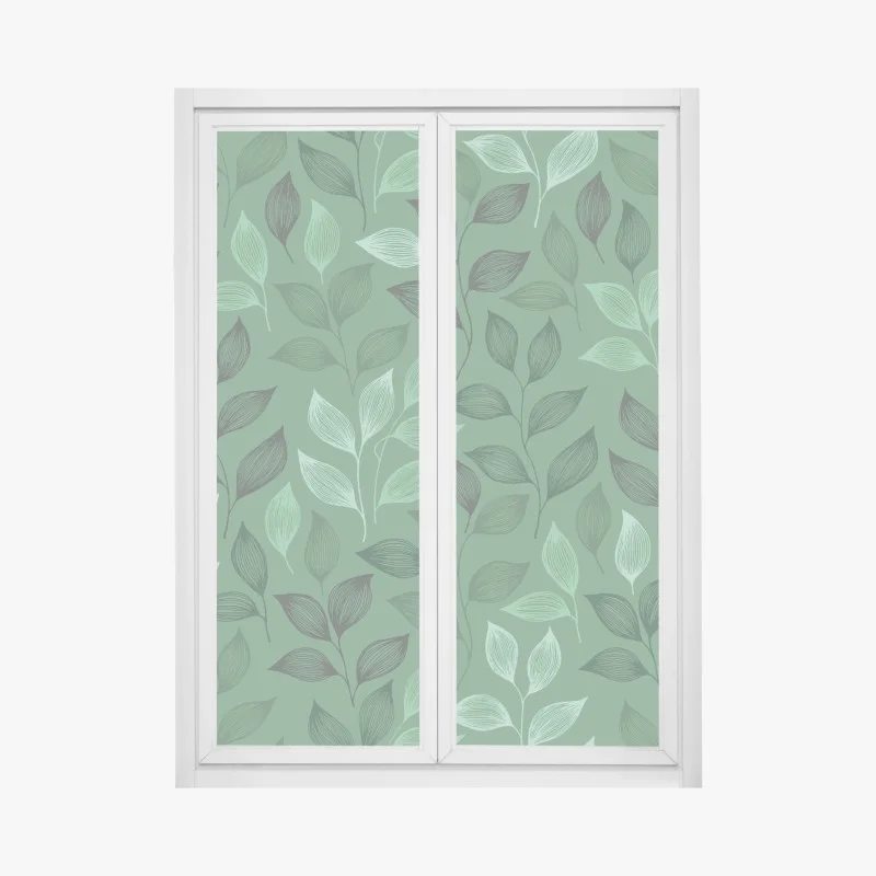 Sticker pour vitres et fenêtres motif botanique feuilles stylisées – Wallnifity® Sticker pour vitres et fenêtres motif botanique feuilles stylisées – Wallnifity®