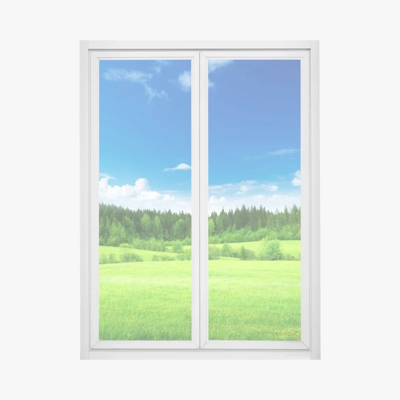 Sticker pour vitres et fenêtres prairie printanière au bord de la forêt – Wallnifity® Sticker pour vitres et fenêtres prairie printanière au bord de la forêt – Wallnifity®