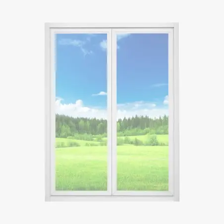 Sticker pour vitres et fenêtres prairie printanière au bord de la forêt – Wallnifity®