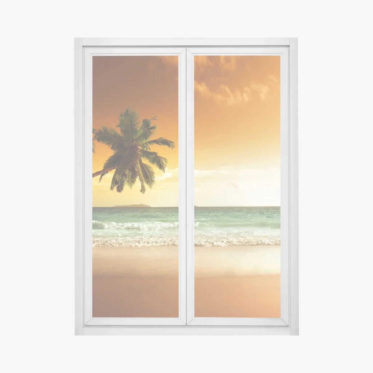 Sticker pour vitres et fenêtres coucher de soleil sur la mer des Caraïbes – Wallnifity® Sticker pour vitres et fenêtres coucher de soleil sur la mer des Caraïbes – Wallnifity®