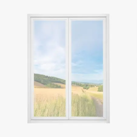 Sticker pour vitres et fenêtres matin doré au Kansas : paysage de blé panoramique – Wallnifity®