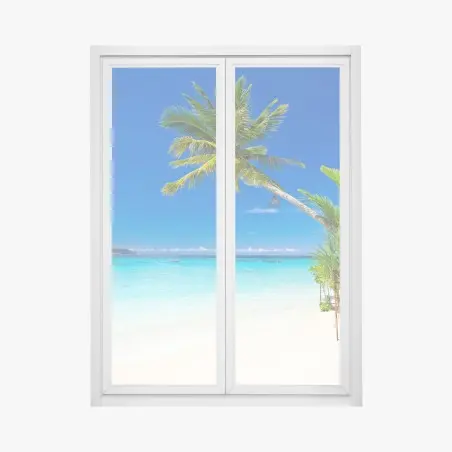 Sticker pour vitres et fenêtres évasion tropicale en Thaïlande – Wallnifity®