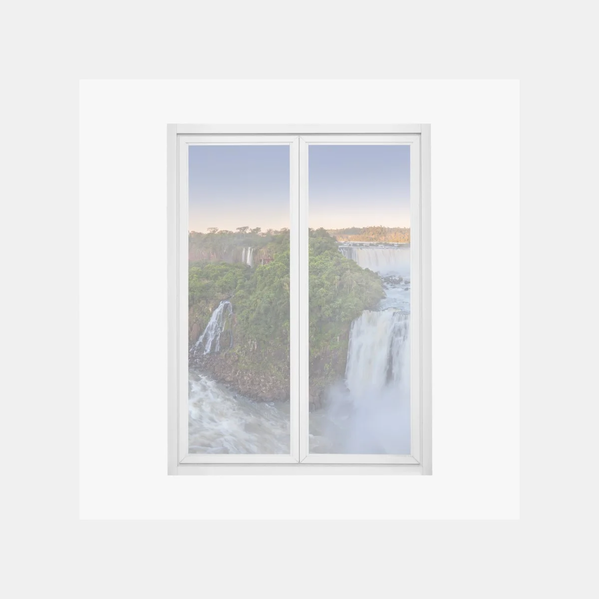 Sticker pour vitres et fenêtres panorama des chutes d'Iguazú au lever du soleil – Wallnifity® Sticker pour vitres et fenêtres panorama des chutes d'Iguazú au lever du soleil – Wallnifity®