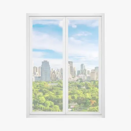 Sticker pour vitres et fenêtres panorama aérien de Bangkok et du parc Lumpini – Wallnifity®