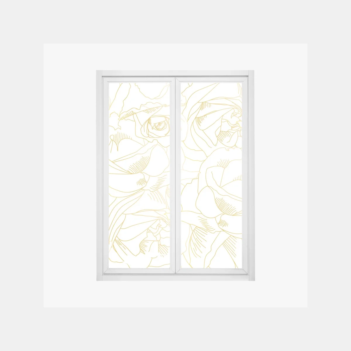 Sticker pour vitres et fenêtres roses dorées en motif au trait – Wallnifity® Sticker pour vitres et fenêtres roses dorées en motif au trait – Wallnifity®