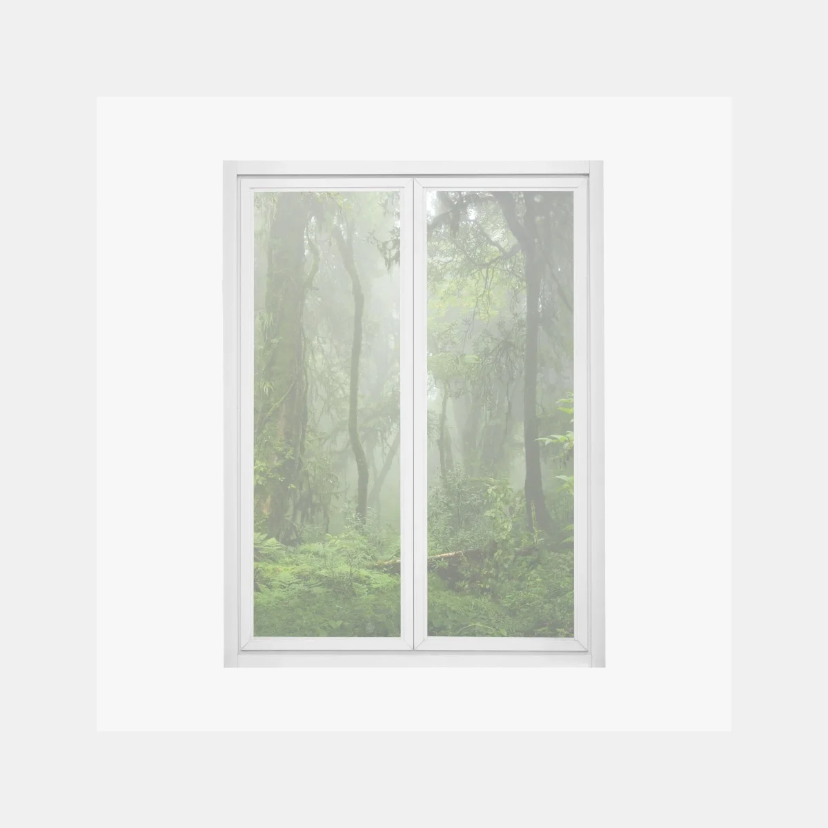 Sticker pour vitres et fenêtres brume verte dans la forêt tropicale d'Asie du Sud-Est – Wallnifity® Sticker pour vitres et fenêtres brume verte dans la forêt tropicale d'Asie du Sud-Est – Wallnifity®