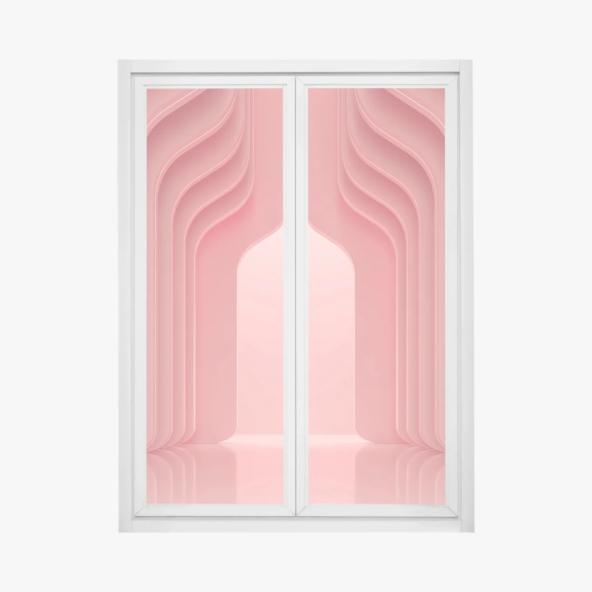 Sticker pour vitres et fenêtres élégance corail minimaliste – Wallnifity® Sticker pour vitres et fenêtres élégance corail minimaliste – Wallnifity®