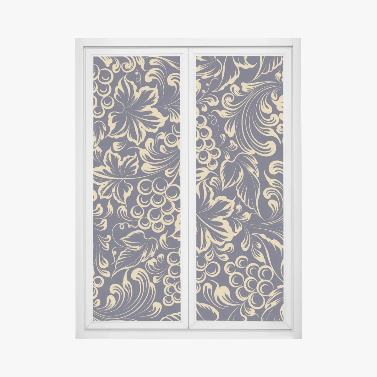 Sticker pour vitres et fenêtres motif baroque de vigne et raisins dorés – Wallnifity® Sticker pour vitres et fenêtres motif baroque de vigne et raisins dorés – Wallnifity®