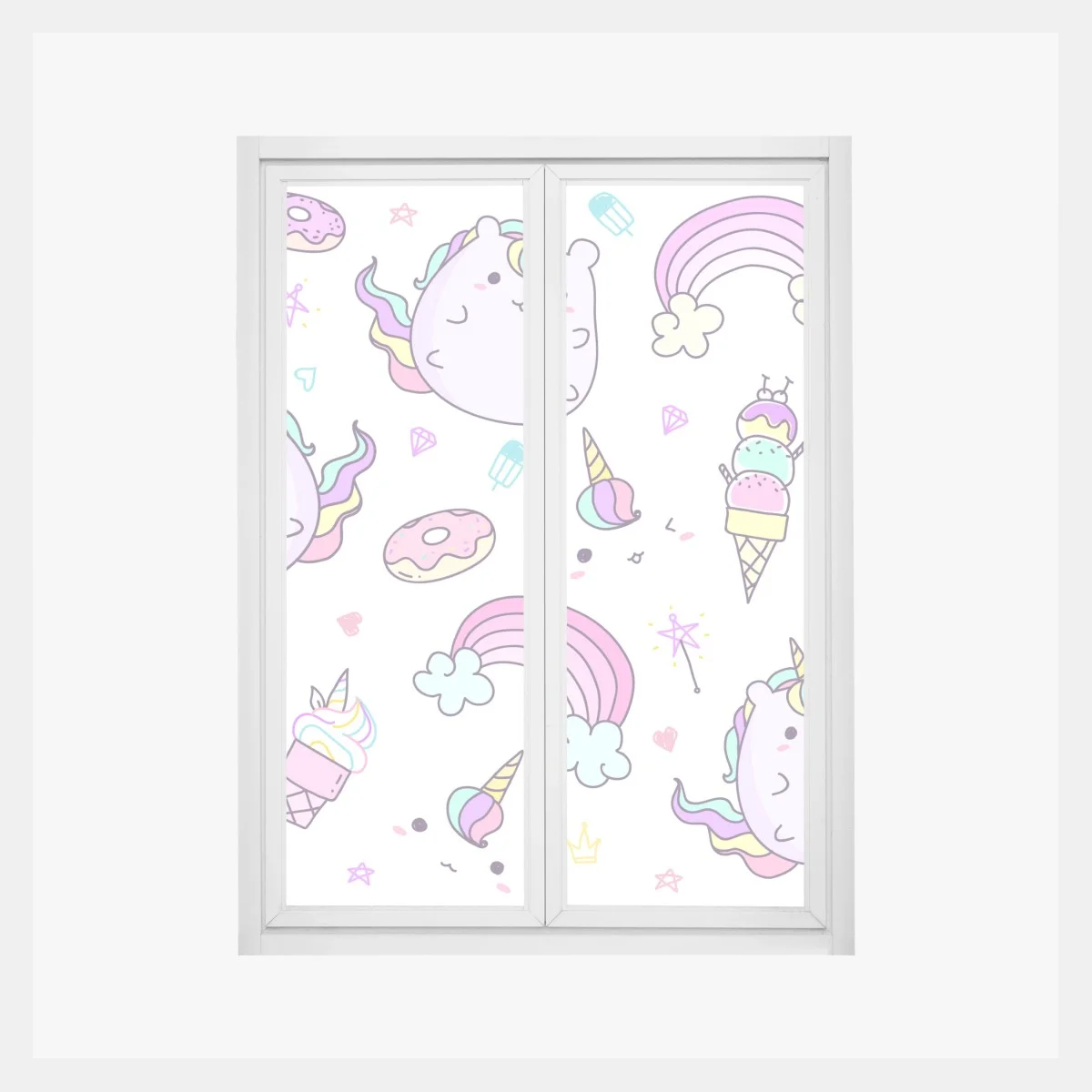 Sticker pour vitres et fenêtres douceur licorne pastel pour chambre d'enfant – Wallnifity® Sticker pour vitres et fenêtres douceur licorne pastel pour chambre d'enfant – Wallnifity®