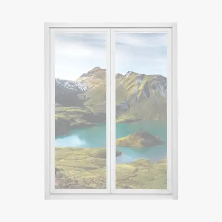 Sticker pour vitres et fenêtres vue panoramique sur le lac Schrecksee – Wallnifity®