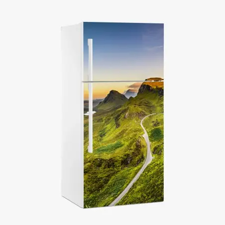 Sticker pour réfrigérateur crépuscule au Quiraing, Île de Skye – Wallnifity®