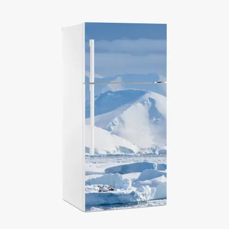 Sticker pour réfrigérateur paysage polaire immaculé en Antarctique – Wallnifity®