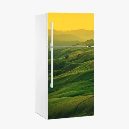 Sticker pour réfrigérateur panorama vallonné de la Californie du Nord – Wallnifity®