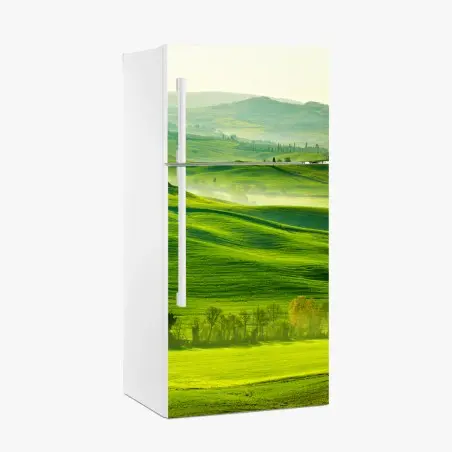 Sticker pour réfrigérateur douceur des collines de San Quirico d'Orcia, Toscane – Wallnifity®