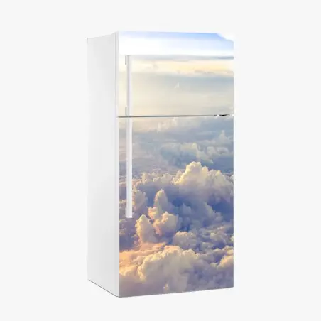 Sticker pour réfrigérateur horizon doré au-dessus des nuages – Wallnifity®
