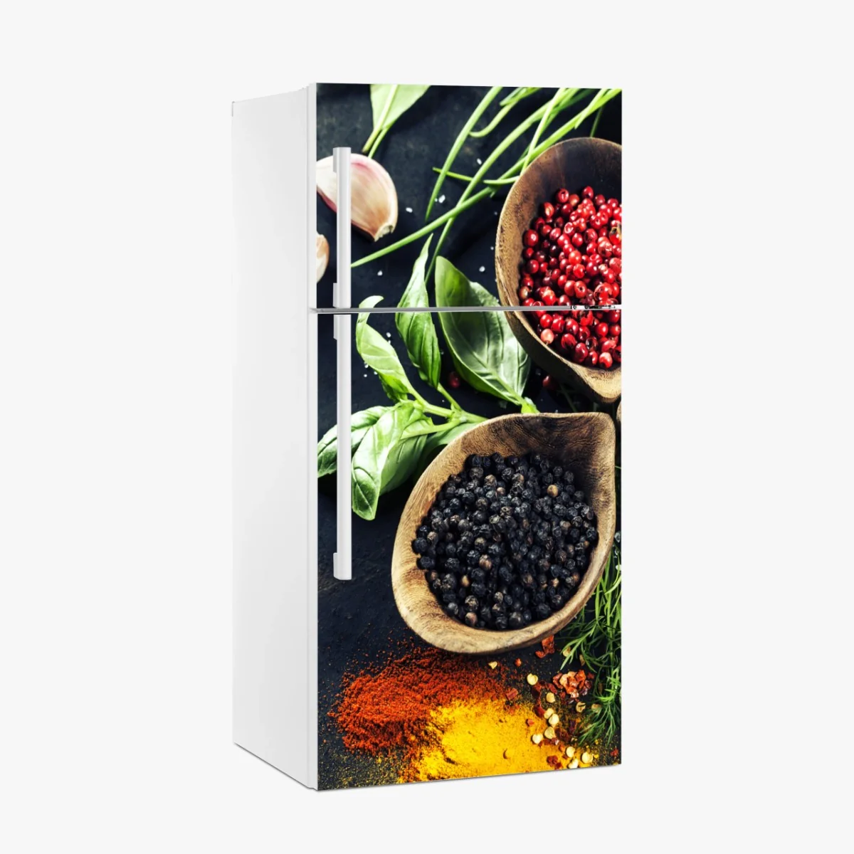 Sticker pour réfrigérateur composition d'épices et d'herbes aromatiques – Wallnifity® Sticker pour réfrigérateur composition d'épices et d'herbes aromatiques – Wallnifity®