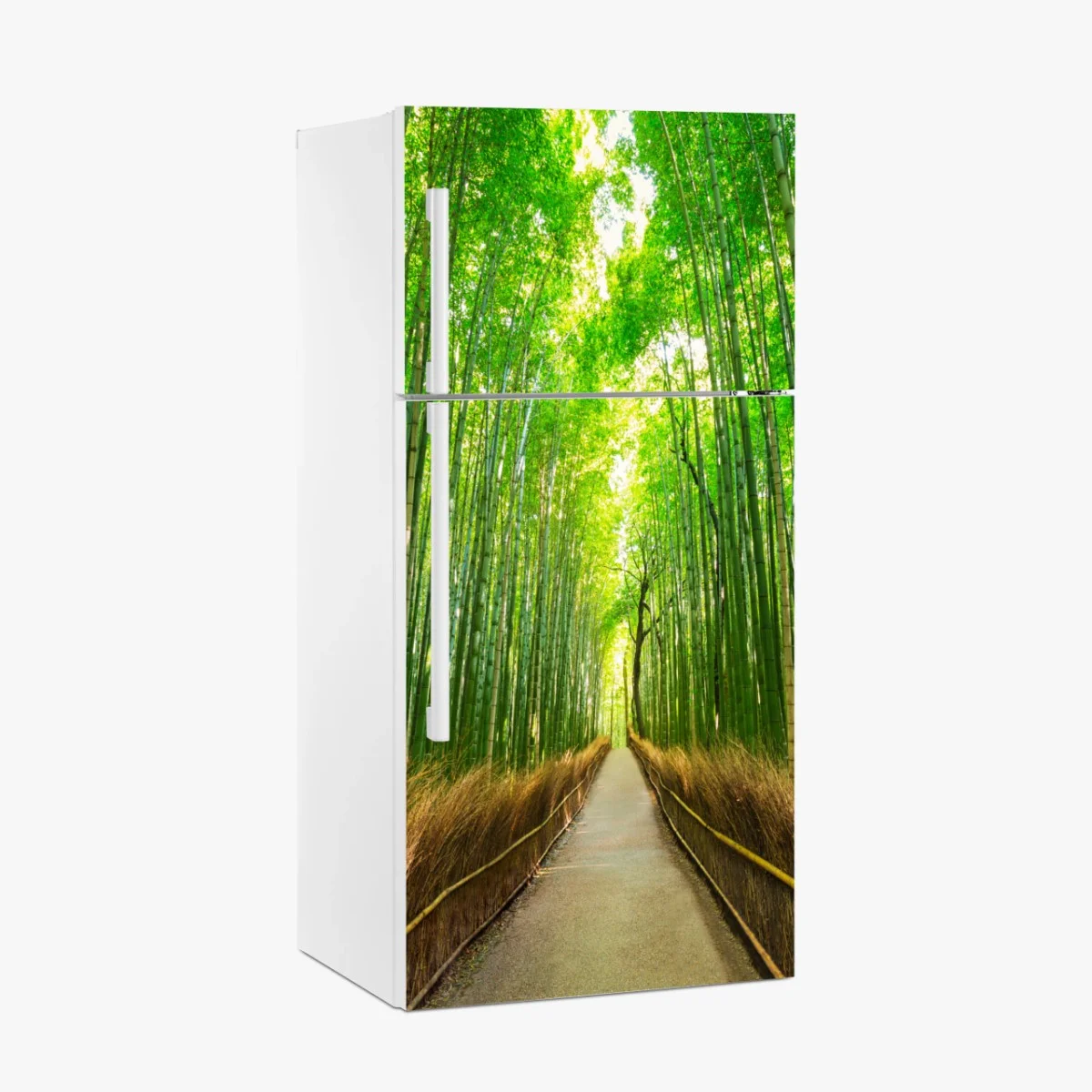 Sticker pour réfrigérateur allée de bambous d'Arashiyama, Kyoto – Wallnifity® Sticker pour réfrigérateur allée de bambous d'Arashiyama, Kyoto – Wallnifity®