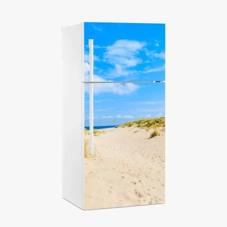 Sticker pour réfrigérateur brise marine à Ellenbogen, île de Sylt – Wallnifity®