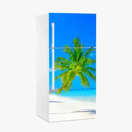 Sticker pour réfrigérateur évasion tropicale aux Maldives – Wallnifity®