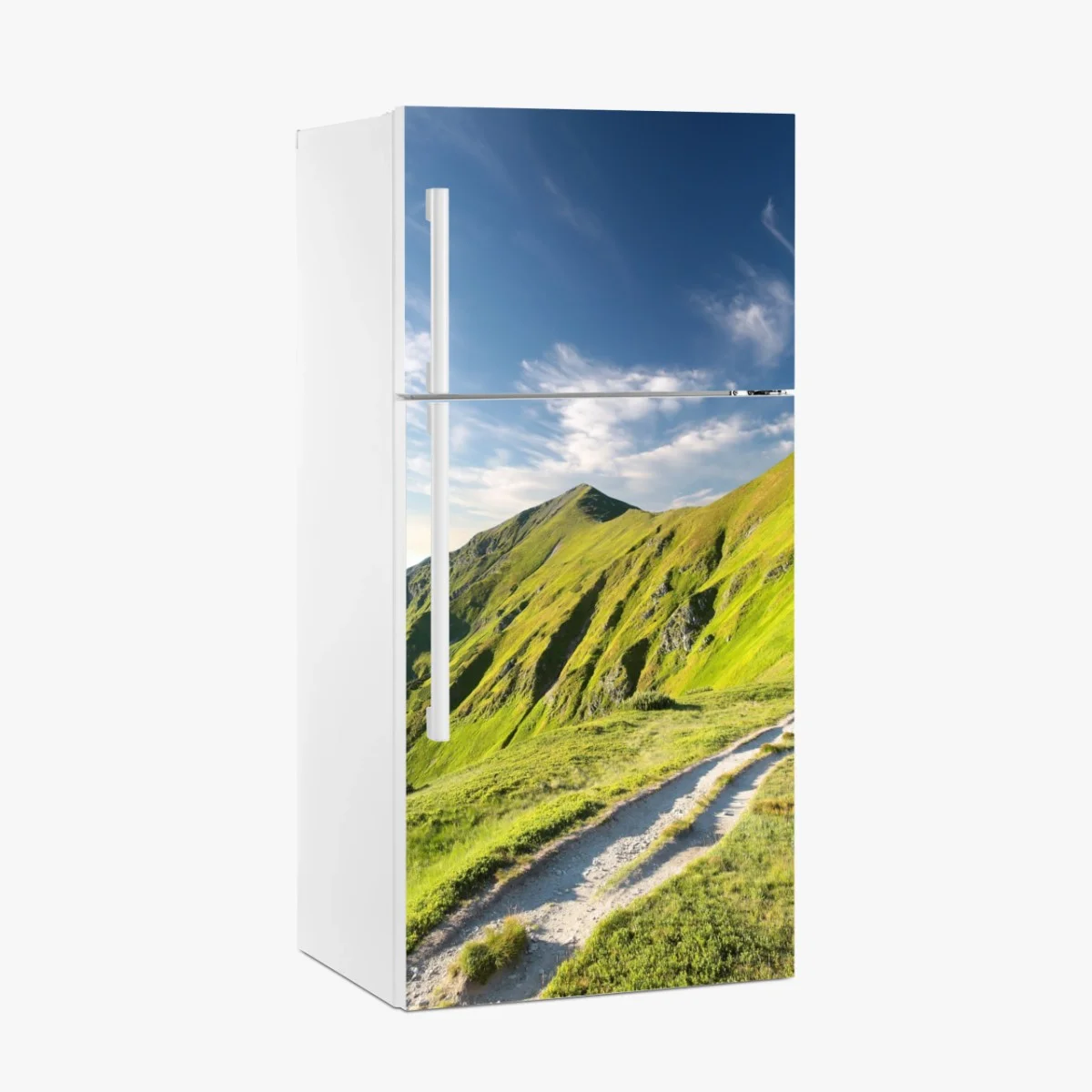 Sticker pour réfrigérateur sentier de montagne verdoyant – Wallnifity® Sticker pour réfrigérateur sentier de montagne verdoyant – Wallnifity®